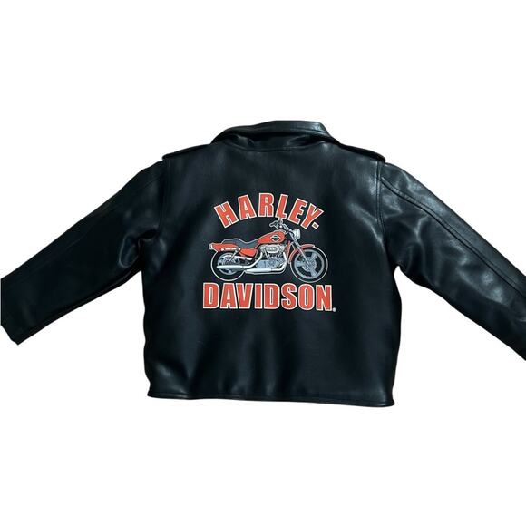 Harley-Davidson Other - Harley-Davidson Kids Black Jacket with Orange and White Accents
